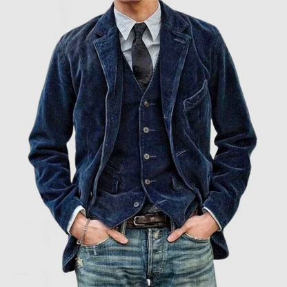 Men's Jacket Modern Lapel Button