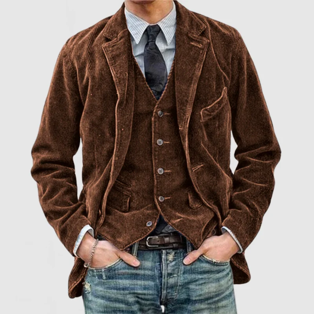 Men's Jacket Modern Lapel Button