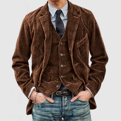 Men's Jacket Modern Lapel Button