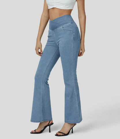 Women's High-Waisted Flare Jeans
