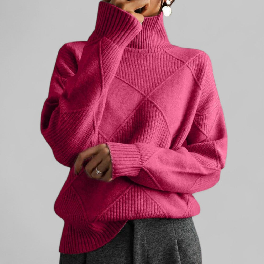 Women's Turtleneck Sweater Comfortable Loose