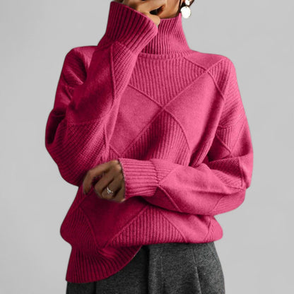 Women's Turtleneck Sweater Comfortable Loose