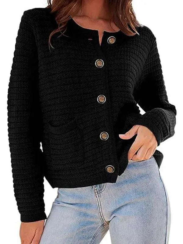 Elegante Damen Strickjacke Modern Pullover - IdealeKleiden