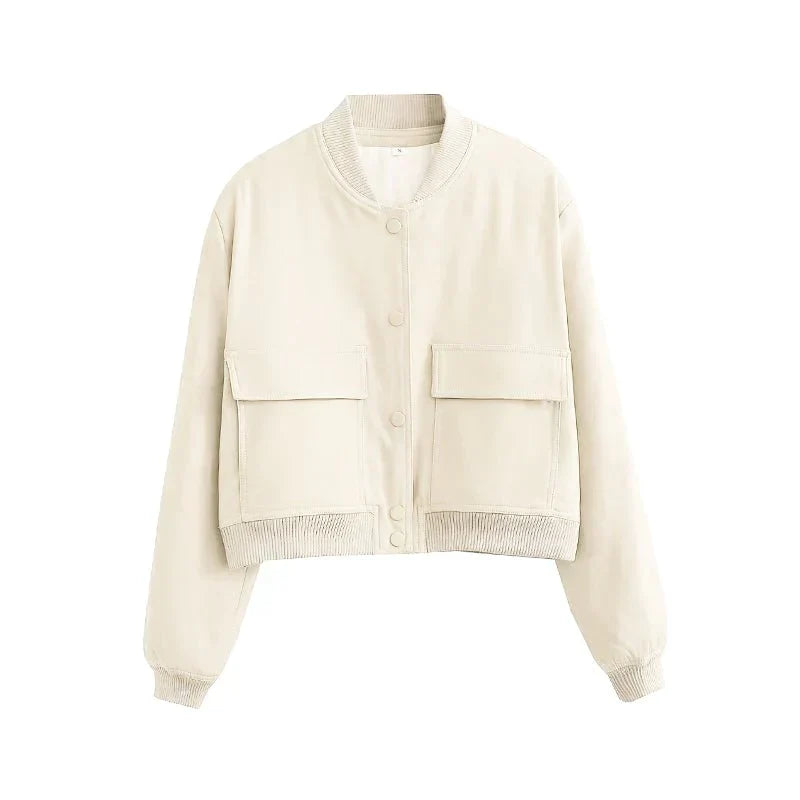 Soft Velour Bomber Jacket