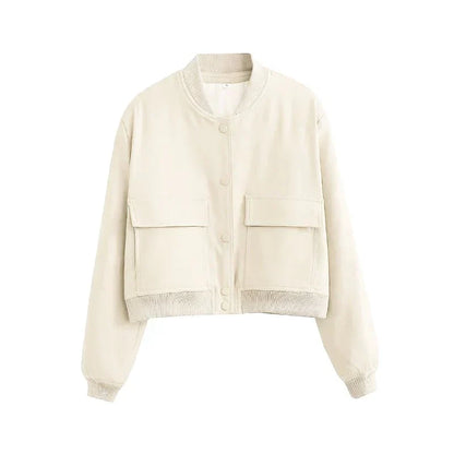 Soft Velour Bomber Jacket