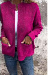 Elegant Women's Jacket With Classic Zipper