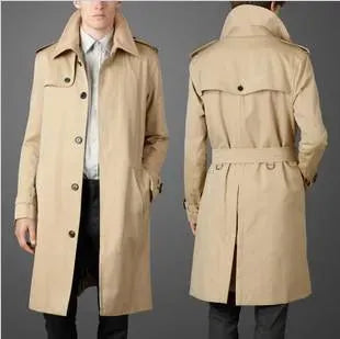 Stylish Men's Trench Coat Model