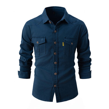 Casual Denim Shirt With Pockets