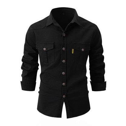 Casual Denim Shirt With Pockets