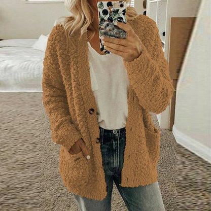 Soft Knit Cardigan Casual Chunky Knit Comfortable