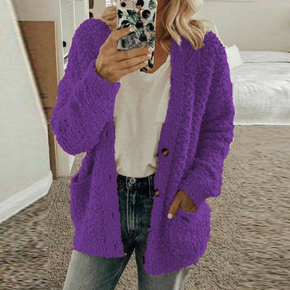 Soft Knit Cardigan Casual Chunky Knit Comfortable