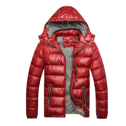 Warm winter coat quilted jacket insulated
