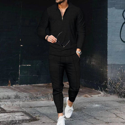 Men's Casual Long-Sleeve 2-Piece Set