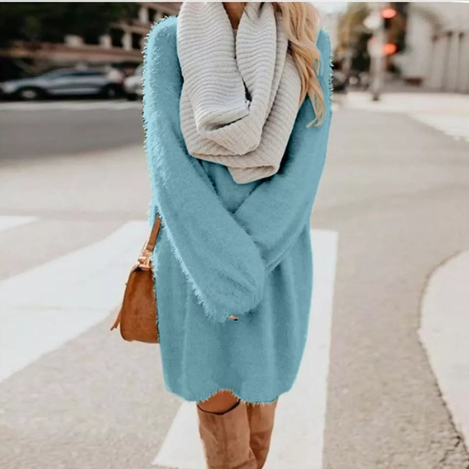 Women's Warm Elegant Knitted Winter Dress