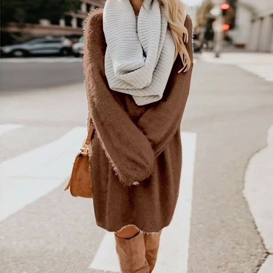 Women's Warm Elegant Knitted Winter Dress