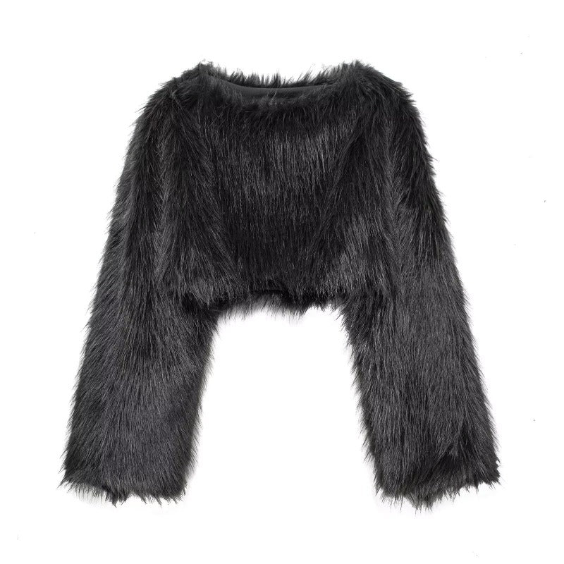 Stylish Women's Sweaters | Faux Fur Sweaters with Wide Sleeves