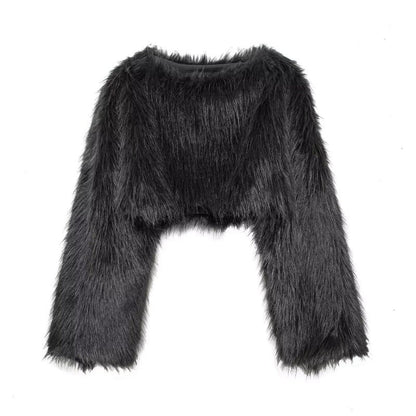 Stylish Women's Sweaters | Faux Fur Sweaters with Wide Sleeves
