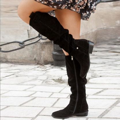 Elegant Women's Boots Non-slip Black
