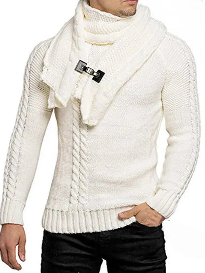 Modern Men's Sweater Knit Twist Design