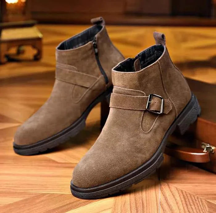 Men's Boots Laces Leather Shoe