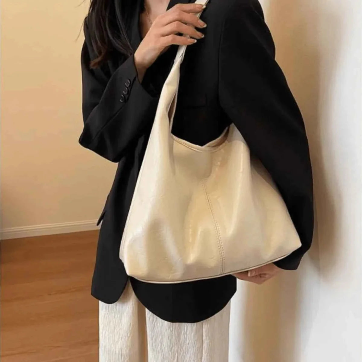 Leather Shoulder Bag Retro Chic
