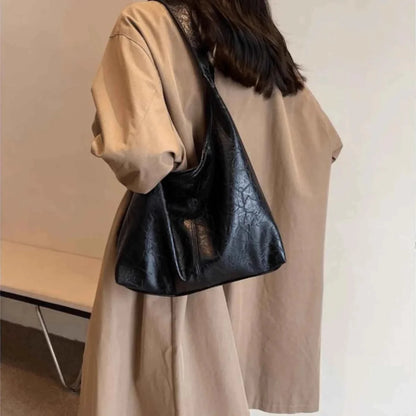 Leather Shoulder Bag Retro Chic