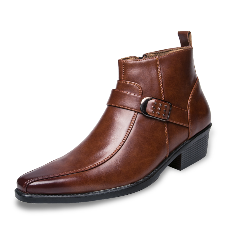 Herren Chelsea Stiefel Modern Schnalle - IdealeKleiden