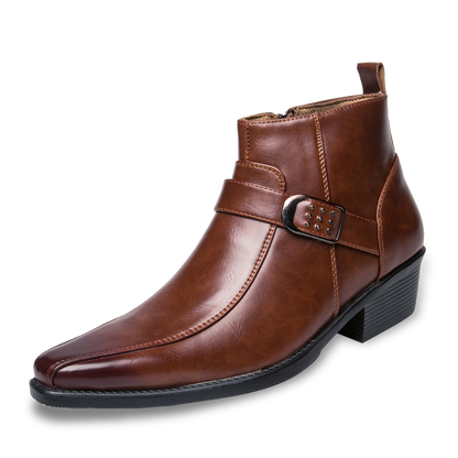 Herren Chelsea Stiefel Modern Schnalle - IdealeKleiden