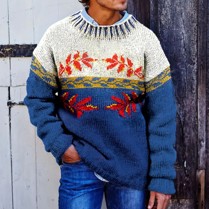 Isländischer Vintage Pullover Retro Look - IdealeKleiden