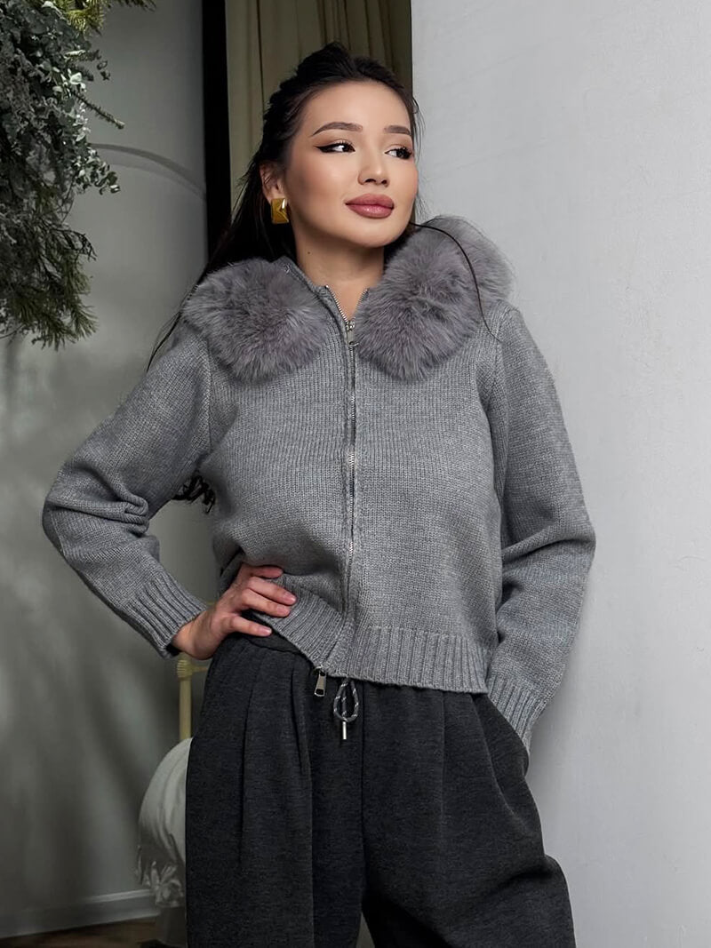 Stylish Faux Fur Jacket for Women