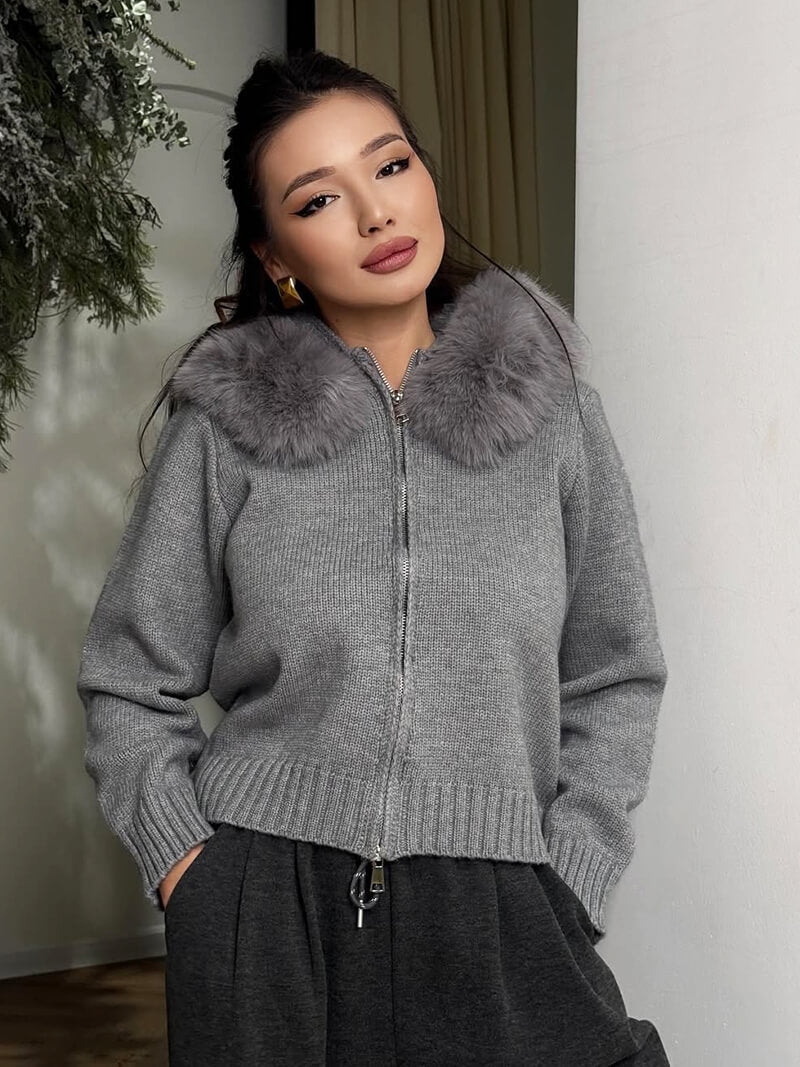 Stylish Faux Fur Jacket for Women