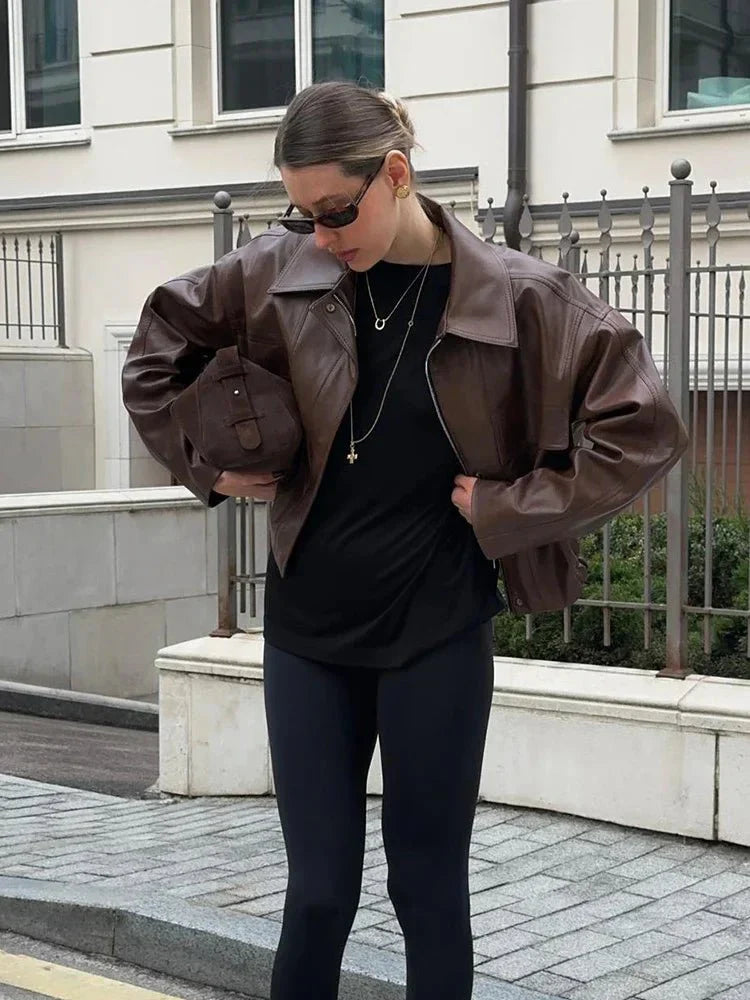 Vegan Leather Jacket Real Leather Look