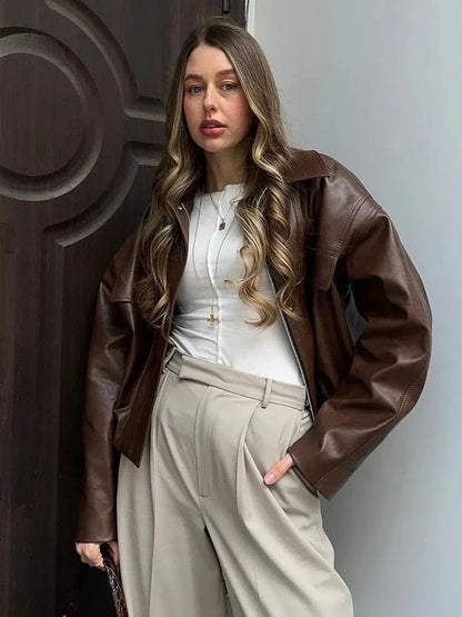Vegan Leather Jacket Real Leather Look