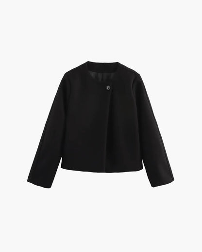 Elegant Button-Front Coat for Women