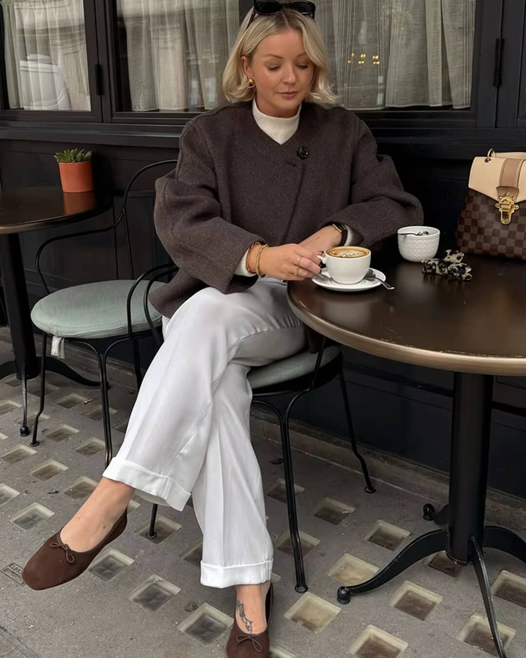 Elegant Button-Front Coat for Women