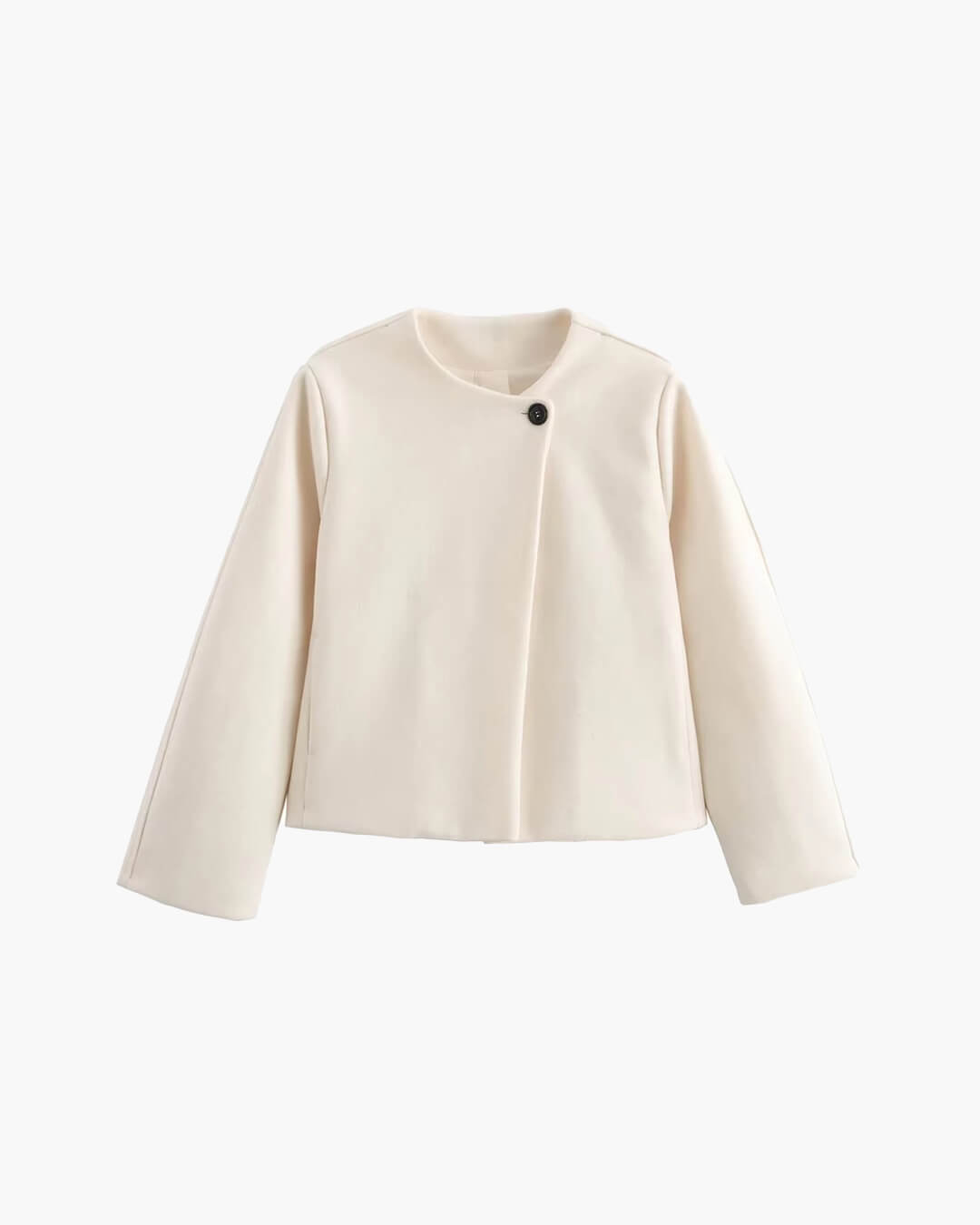 Elegant Button-Front Coat for Women