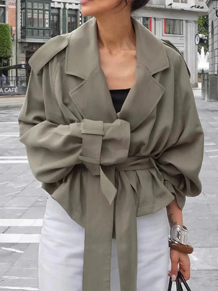 Oversized Trench Coat with Belt