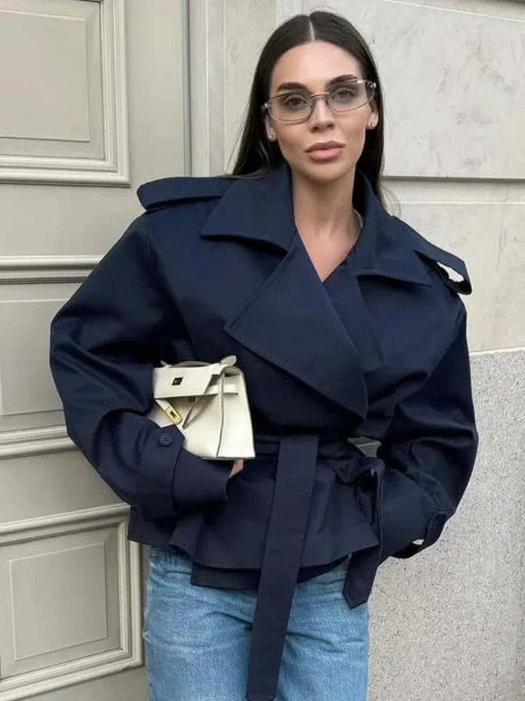 Oversized Trench Coat with Belt