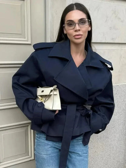 Oversized Trench Coat with Belt