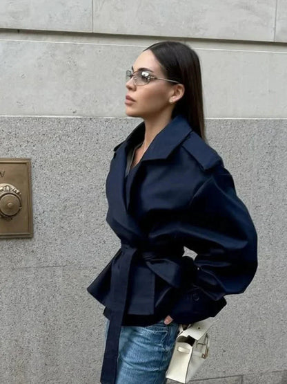 Oversized Trench Coat with Belt