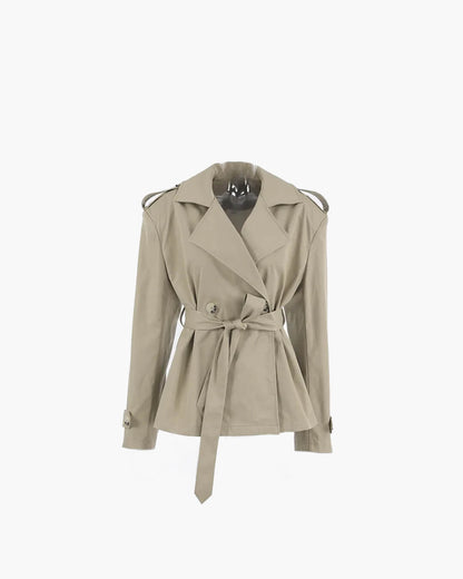 Stylish Women's Short Trench Jacket