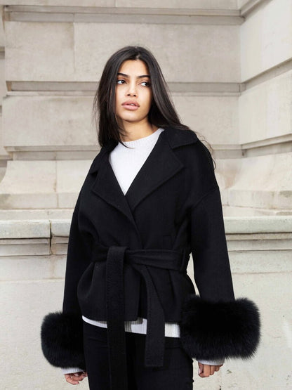Luxury Faux Fur Coat Women