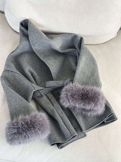 Luxury Faux Fur Coat Women