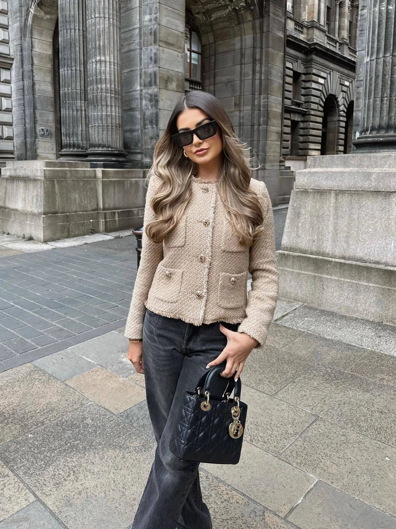 Retro Jacke Damen Elegant