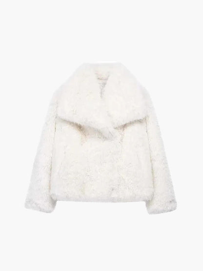 Elegant Vegan Faux Fur Winter Coat