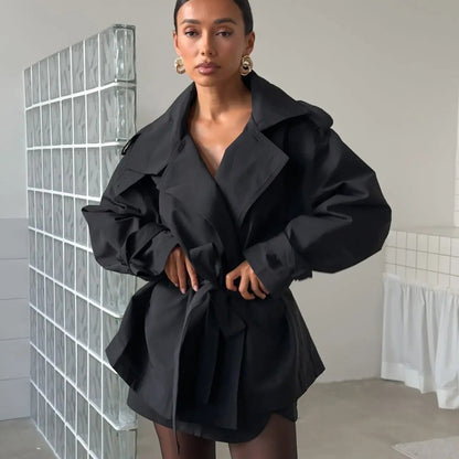 Classic Trench Coat Women Short