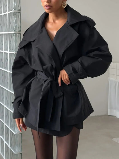 Classic Trench Coat Women Short