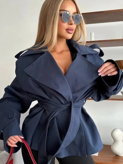 Classic Trench Coat Women Short