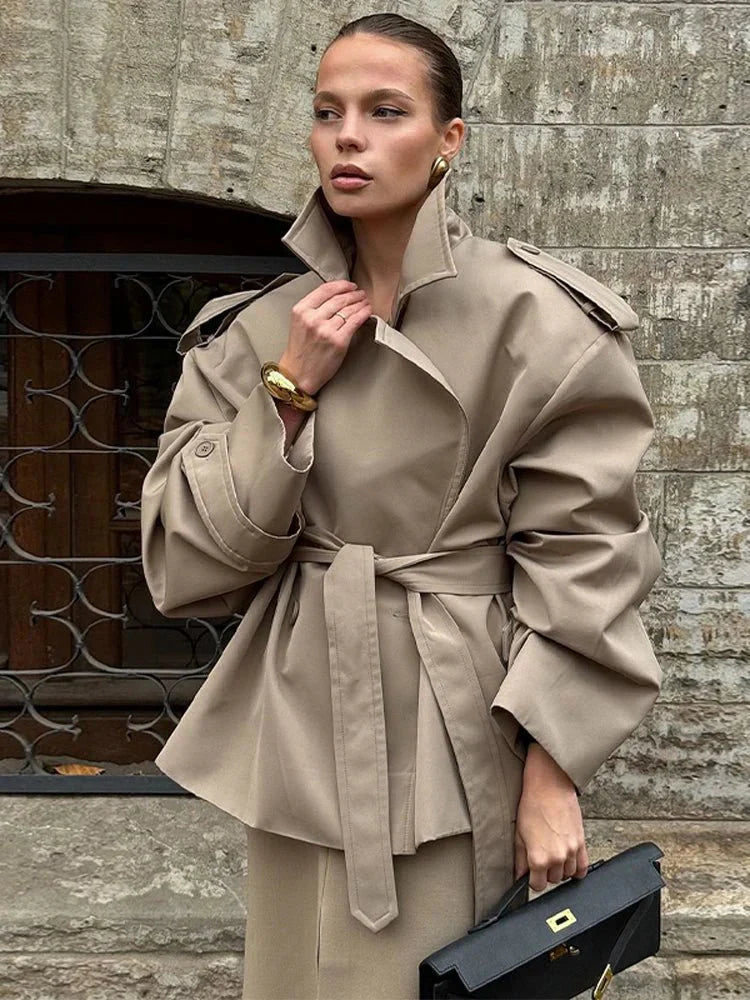 Classic Trench Coat Women Short