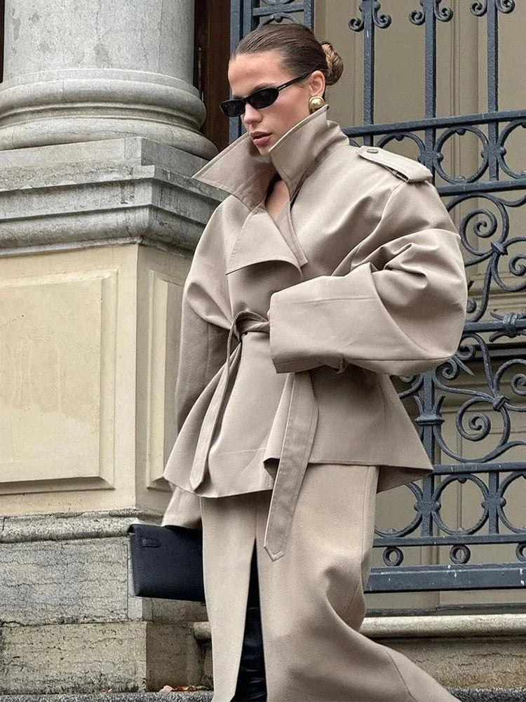 Classic Trench Coat Women Short